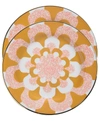 La Doublej Mosaico Dessert Plates (set Of 2) In Orange