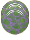 La Doublej Wildbird Dessert Plates (set Of 2) In Purple