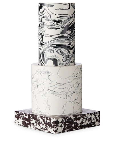 Tom Dixon Swirl Hand Cut Vase In Black