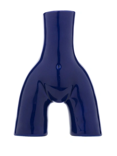 Anissa Kermiche L'egg Ceramic Tealight Holder In Blue