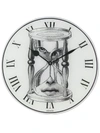 Fornasetti Timer-face Round Wall Clock In White
