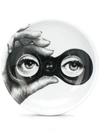 Fornasetti Binoculars-print Ashtray (12cm) In White