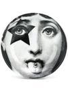 Fornasetti Posacenere Rotondo Tema E Variazioni Ashtray In Black