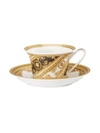 Versace I Love Baroque Cup And Saucer Set In Yellow