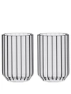 Fferrone Design Set Of Two Dearborn Water Glasses In Clear