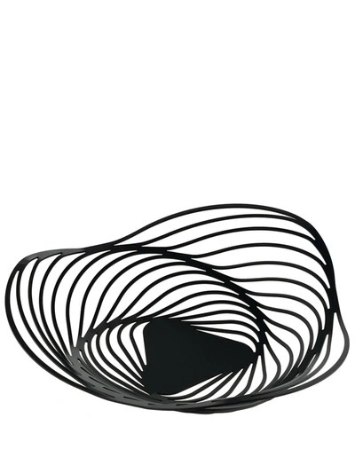 Alessi Trinity Fruit Basket In Black