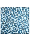 La Doublej Wildbird-print Linen Tablecloth In Blue