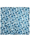 La Doublej Wildbird-print Linen Tablecloth In Blue