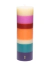 Missoni Totem Striped Candle In Blue
