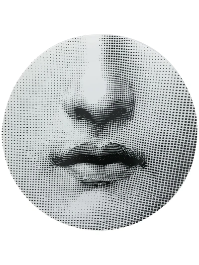 Fornasetti Tema E Variazioni N°397 Wall Plate In White/black