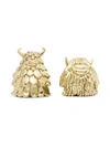 L'objet X Haas Brothers Niki And Simon Salt And Pepper Shakers In Metallic