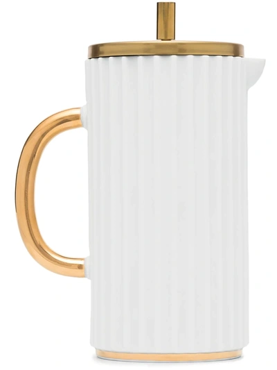 L'objet Porcelain French Coffee Press In White