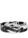 Shop Editions Milano Triangoli Arabescato Marble Tray (32cm) In Black