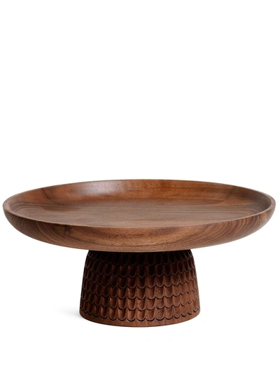 Zanat Nera Medium Wooden Bowl (24cm) In Brown