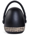 Zanat Stopme Wooden Doorstop In Black