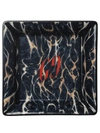 Gucci Hand-painted Marble Effect Tray In Black