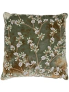 ANKE DRECHSEL EMBROIDERED FLORAL CUSHION