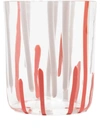 Carlo Moretti Abstract Stripe Print Glass In White