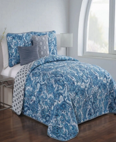 Geneva Home Fashion Dominica 5 Pc Queen Quilt Set