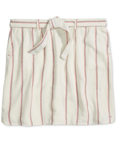 Tommy Hilfiger Adaptive Striped Belted Skirt