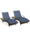 Noble House Hunter Outdoor Chaise Lounge (set Of 2)