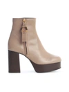 SEE BY CHLOÉ GIULY ZIPPED ANKLE BOOTS W/PLATEAU,11578725