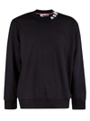 Thom Browne 4-bar Intarsia Mock-neck Sweatshirt In Navy