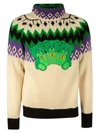 MSGM THREE-HEAD BEAR KNIT SWEATER,11577948