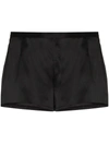 La Perla Silk Side-button Lounge Shorts In Black