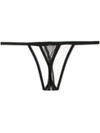 Maison Close Inspiration Divine Thongs In Black