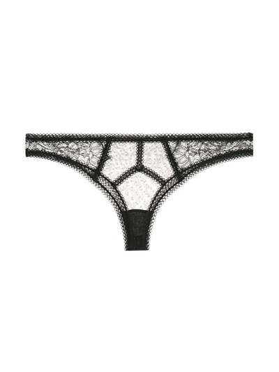 Maison Close Inspiration Divine Thongs In Black