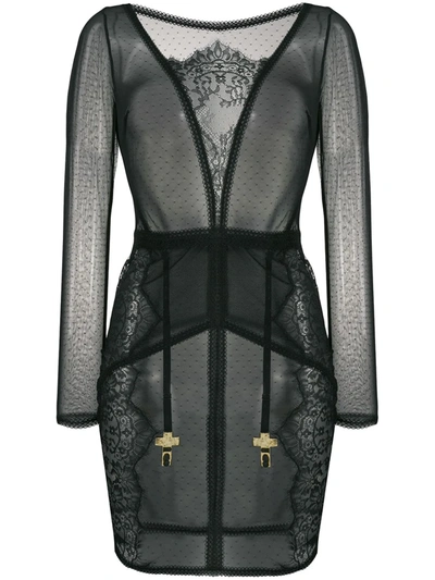 Maison Close Inspiration Divine Dress In Black