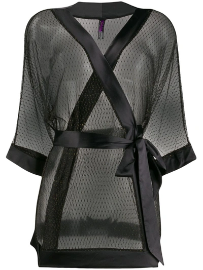 Maison Close Sage Decision Kimono In Black