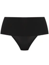 Spanx Undie-tectable Mid-rise Thong In Schwarz