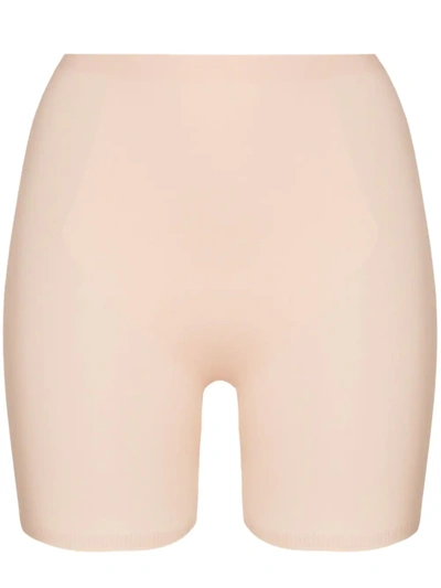Spanx Nude Thinstincts Mid-thigh Shorts In Neutrals