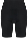Spanx Black Suit Your Fancy Booty Booster Mid-thigh Shorts In Black