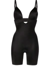 Spanx Women's Plunge Low Back Bodysuit Black