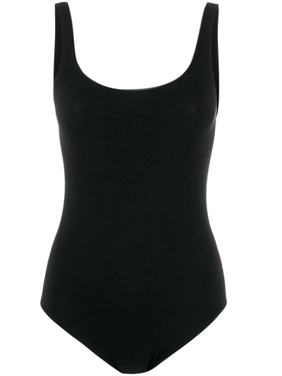 Wolford Cotton-blend Jamaika Bodysuit In Black