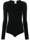 Wolford Chicago Fitted Seamless Stretch-jersey Body In Black