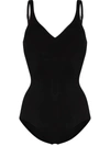 WOLFORD SHAPING V-NECK BODYSUIT