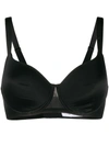 Wolford Sheer Touch Underwired Bra In Black