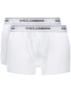 Dolce & Gabbana Day By Day 2-pack Stretch Cotton Boxer Briefs In White