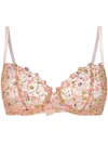 Gilda & Pearl Fleuriste Lace Bra In Pink