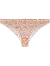 Gilda & Pearl Fleuriste Lace Briefs In Pink