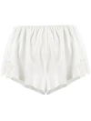 Gilda & Pearl Lace Applique Shorts In White