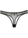Gilda & Pearl All That Glitters Thong In Black