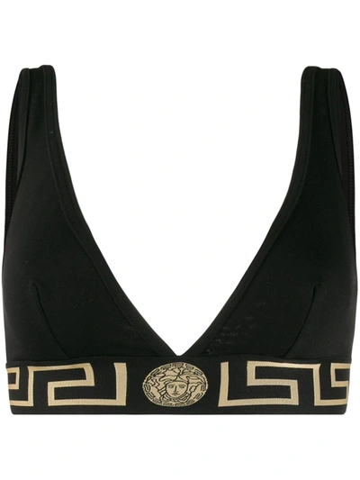 VERSACE GRECA BORDER TRIANGLE BRALETTE