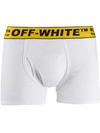 Off-white Tripack Classic Industrial Boxer Shorts In White Yellow