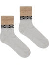 GUCCI INTERLOCKING G CHAIN-TRIMMED SOCKS