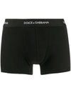 Dolce & Gabbana Pack Containing Two Regular Boxers Of The Same Color In Black